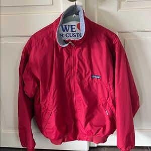 Patagonia Gray bomber Fleece lined Jacket